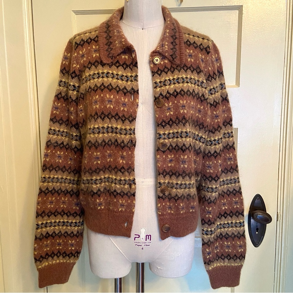 $398 Dôen Natia Fairisle Cardigan - Picture 4 of 11
